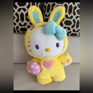LARGE 25” ULTRA SOFT WEIGHTED FOOT HELLO KITTY IN BUNNY COSTUME GEMMY SANRIO